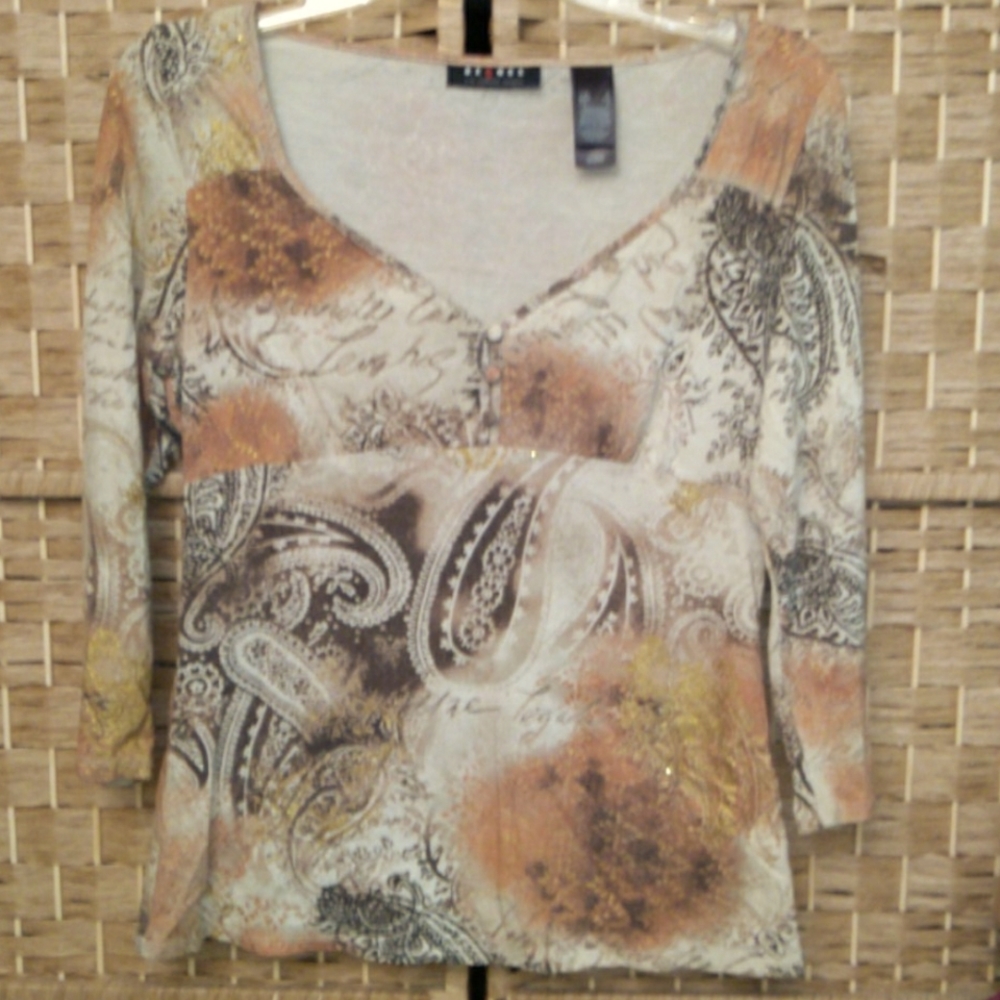Axcess by Liz Claiborne stylish shirt mid sleeve